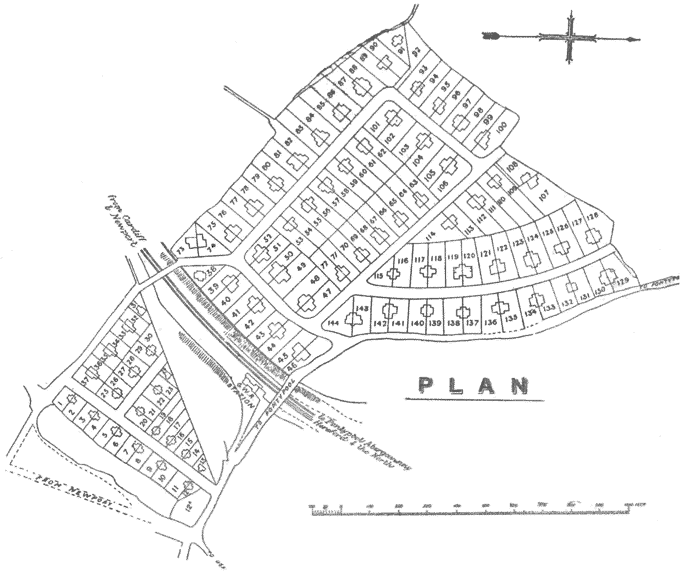 Plan of building plots for sale in Caerleon 1895