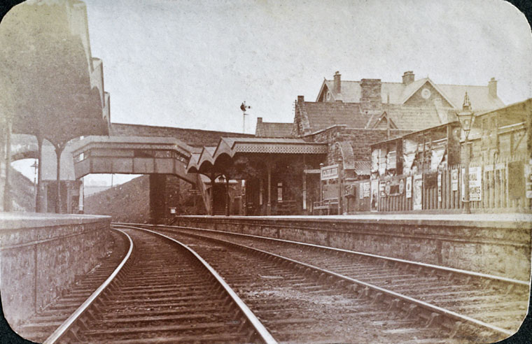 Caerleon Railway Station. Photo by William Henry Thomas, around 1910.
