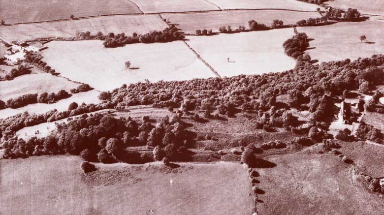 Aerial photograph of Lodge Hill Encampment