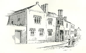 The Priory Caerleon drawn by Samuel Loxton c. 1900